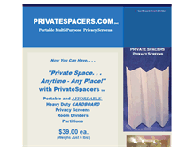 Tablet Screenshot of privatespacers.com